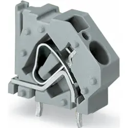 PCB terminal, 1 pole, pitch 10 mm, AWG 24-10, 31 A, cage clamp, light gray, 745-843/999-950