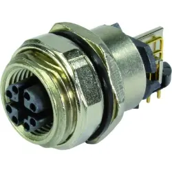 Socket, 8 pole, solder cup, screw locking, angled, 21033814804