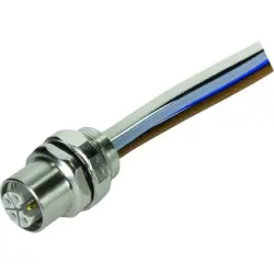 Panel socket, M12, 4 pole, screw locking, straight, 21035992505