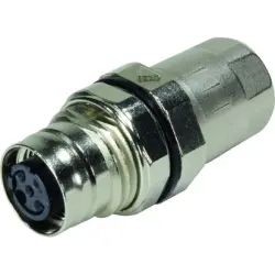 Jack, M12, 8 pole, crimp connection, screw locking, straight, 21038212825