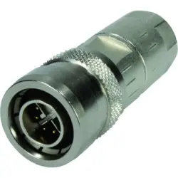 Plug, M12, 8 pole, crimp connection, push pull, straight, 21038811830