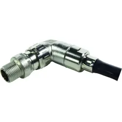 Plug, M12, 4 pole, crimp connection, screw locking, angled, 21038813411
