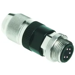 Plug, 5 pole, IDC connection, screw locking, straight, 21041161505