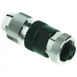 Jack, 5 pole, IDC connection, screw locking, straight, 21041162505