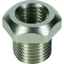 Flange socket, socket, front mounting, 13 mm for circular connector M8, 21410000017