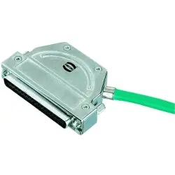 D-Sub connector housing, size: 2 (DA), angled 40°, zinc die casting, silver, 61030011014