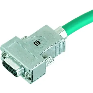D-Sub connector housing, size: 3 (DB), straight 180°, angled 40°, zinc die casting, silver, 61030012017 - 1