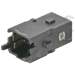 Pin contact insert, 1A, 3 pole, crimp connection, with PE contact, 09100033006
