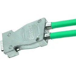 D-Sub connector housing, size: 1 (DE), straight 180°, zinc die casting, silver, 66670090346