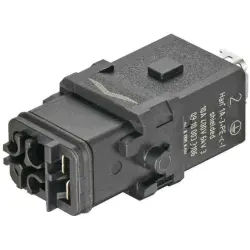 Socket contact insert, 1A, 3 pole, crimp connection, with PE contact, 09100033106