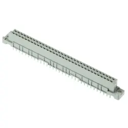 Female connector, type B, 64 pole, a-b, pitch 2.54 mm, solder pin, straight, gold-plated, 09022646825222