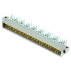 Male connector, type C, 96 pole, a-b-c, pitch 2.54 mm, solder pin, angled, 09031962921222