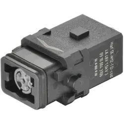 Socket contact insert, 1A, 4 pole, crimp connection, 09100043106