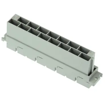 Female connector, type H15, 15 pole, z-d, pitch 10.16 mm, faston plug, straight, silver-plated, 09062152871222 - 1