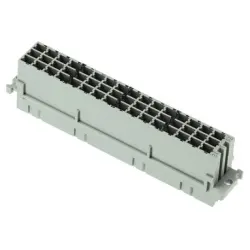 Female connector, type F, 48 pole, pitch 5.08 mm, crimp connection, straight, 09062483201222