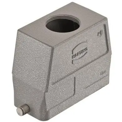 Grommet housing, size 24B, die-cast aluminum, 1 x M32, straight, longitudinal bow locking, IP65/IP66/IP67, 019300240447 - 1
