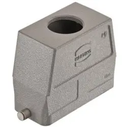 Grommet housing, size 24B, die-cast aluminum, 1 x M32, straight, longitudinal bow locking, IP65/IP66/IP67, 019300240447