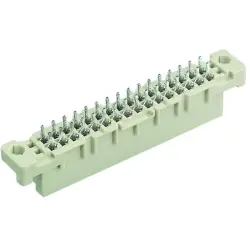 Female connector, type 2B, 32 pole, a-b, pitch 2.54 mm, solder pin, straight, 09222326824222
