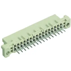 Female connector, type 2B, 32 pole, a-b, pitch 2.54 mm, solder pin, straight, 09222326825222