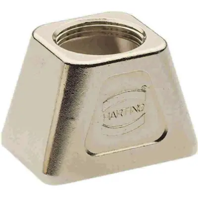 Grommet housing, size Han-Compact, zinc die casting, 1 x M25, straight, longitudinal bow locking, IP65, 19140010401 - 1