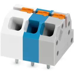 PCB terminal, 3 pole, pitch 3.5 mm, AWG 24-16, 16 A, push-in spring connection, 1548393