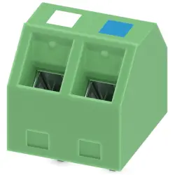 PCB terminal, 2 pole, pitch 5.08 mm, AWG 26-16, 17.5 A, screw connection, green, 1548130