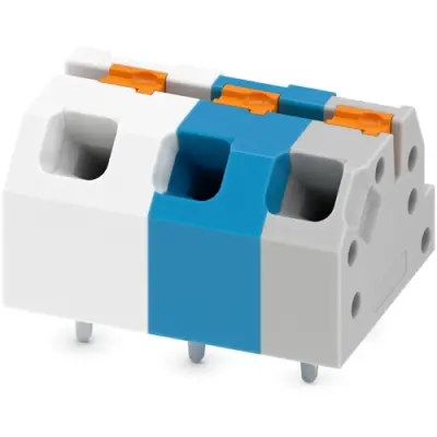PCB terminal, 3 pole, pitch 5 mm, AWG 24-16, 16 A, push-in spring connection, 1548368 - 1