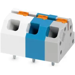 PCB terminal, 3 pole, pitch 5 mm, AWG 24-16, 16 A, push-in spring connection, 1548368