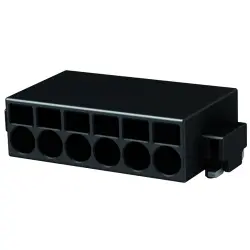 Connector, 10 pole, pitch 2.54 mm, angled, black, 14011013102000