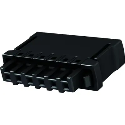 Socket header, 4 pole, pitch 2.54 mm, straight, black, 14310413101000 - 1