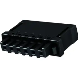 Socket header, 4 pole, pitch 2.54 mm, straight, black, 14310413101000