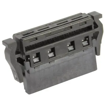 Socket header, 8 pole, pitch 1.27 mm, straight, black, 15290082501000 - 1