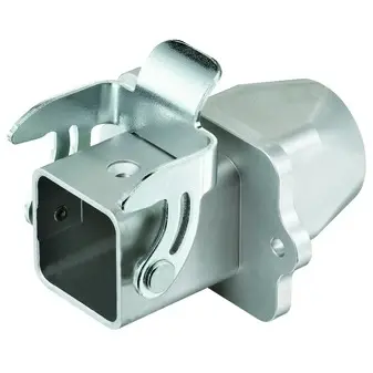 Wall bushing housing, size 3A, zinc die casting, M20, straight, longitudinal bow locking, IP44/IP65/IP67, 19620031120 - 1