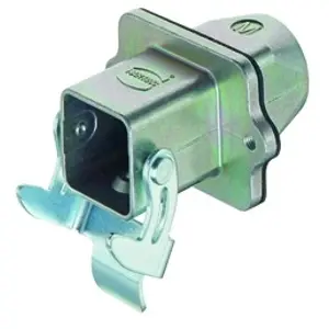 Wall bushing housing, size 3A, zinc die casting, M20, straight, longitudinal bow locking, IP44/IP65/IP67, 19620031121 - 1