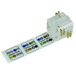 Contact insert, white, for RJ45 connector, 20820000003