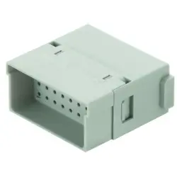 Full high density module, pin, 36 pole, unequipped, crimp connection, 09140363001