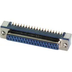 D-Sub socket, 9 pole, standard, equipped, angled, solder pin, 09551566612741