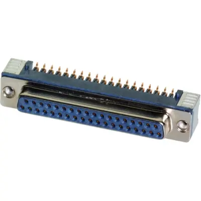 D-Sub socket, 9 pole, standard, equipped, angled, solder pin, 09551566612741 - 1