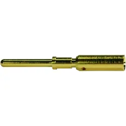 Pin contact, 2.5 mm², AWG 14, crimp connection, gold-plated, 21011009926