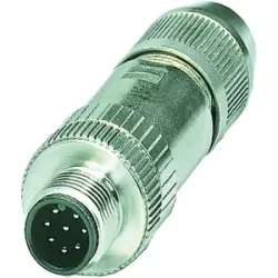 Jack, M12, 8 pole, IDC connection, screw locking, straight, 21031211801
