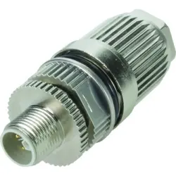 Plug, M12, 4 pole, IDC connection, screw locking, straight, 21032961505