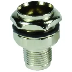 Flange socket, plug, rear panel mounting for circular connector M12, 21033011000