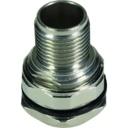 Flange socket, plug, rear panel mounting for circular connector M12, 21033021000