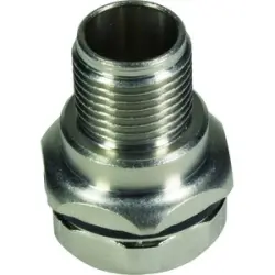Flange socket, plug, front mounting for circular connector M12, 21033021001