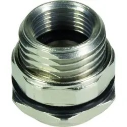 Flange socket, socket, rear panel mounting for circular connector M12, 21033022000