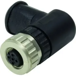 Jack, M12, 4 pole, screw connection, screw locking, angled, 21033194401