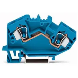 2-wire feed-through terminal, spring-clamp connection, 0.2-10 mm², 1 pole, 57 A, 8 kV, blue, 784-604
