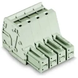 1-wire female connector, 2 pole, pitch 7.62 mm, light gray, 831-3102/133-000