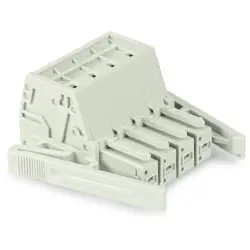 1-wire female connector, 5 pole, pitch 7.62 mm, light gray, 831-3105/037-000
