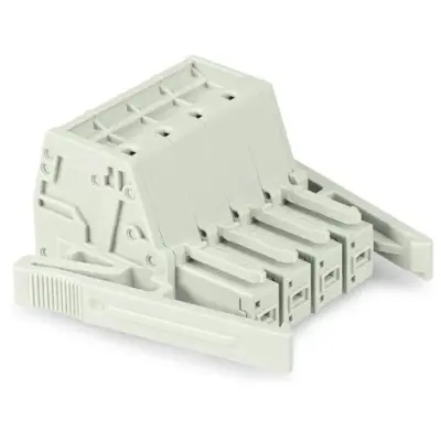 1-wire female connector, 8 pole, pitch 7.62 mm, light gray, 831-3108/037-000 - 1
